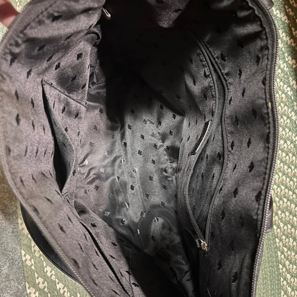 Kate Spade Greta Court Black and Glitter Tote - Picture 4 of 6